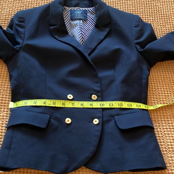 TRF Zara Collection navy double breasted jacket with gold buttons - Picture 14 of 16